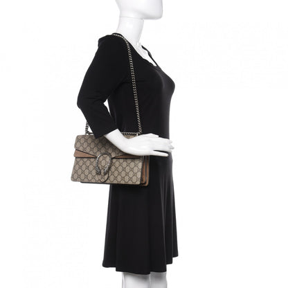 Gucci GG Supreme Monogram Small Dionysus Shoulder Bag Taupe 2 of 11