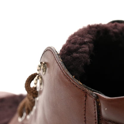 Louis Vuitton Calfskin Sherpa Mens Ankle Boots 10 Brown 13 of 16
