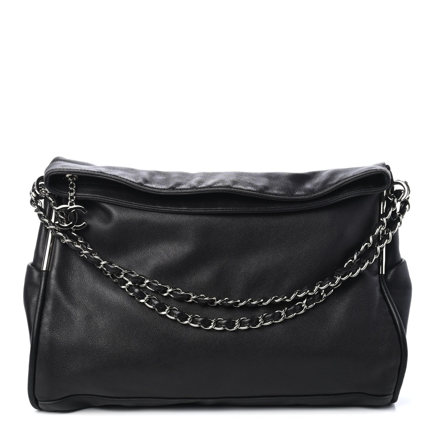 Lambskin Large Ultimate Soft Tote Black