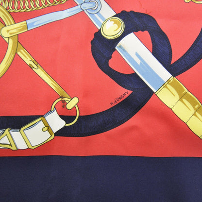 Hermes Silk Eperon D Or Scarf 90 Bleu 5 of 8