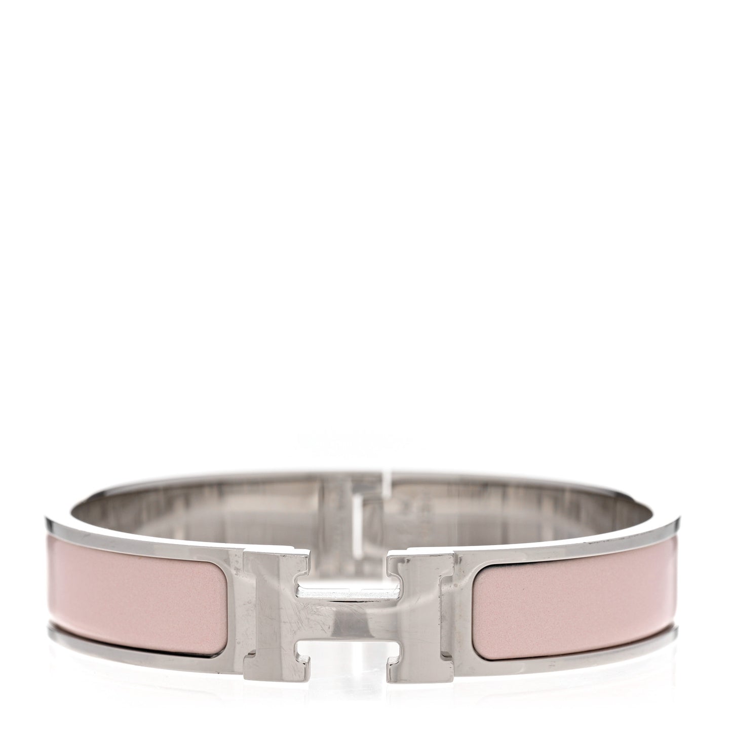 Enamel Narrow Clic Clac H Bracelet PM Rose Candeur