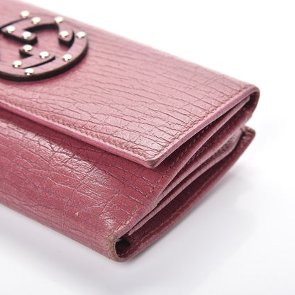 Gucci Calfskin Studded Soho Continental Wallet Peonia Flower 9 of 16