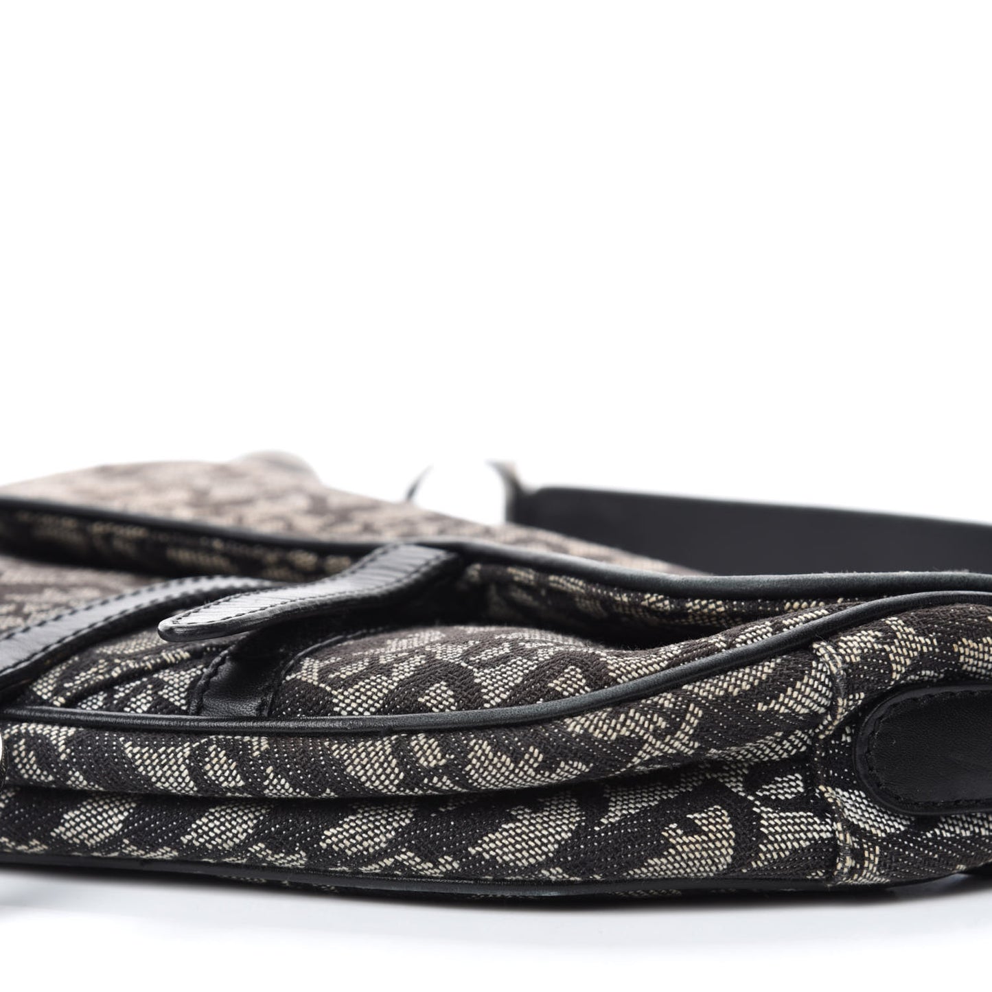 Monogram Saddle Bag Black