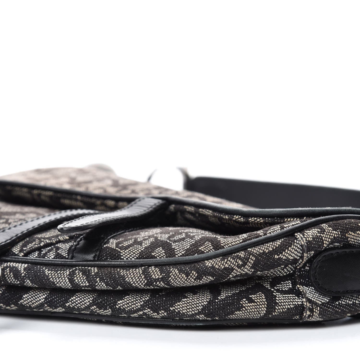Christian Dior Monogram Saddle Bag Black 7 of 14