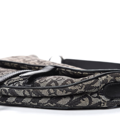 Christian Dior Monogram Saddle Bag Black 7 of 14
