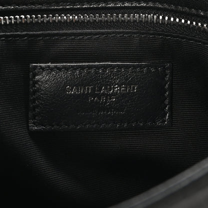 Saint Laurent Grained Lambskin Monogram Medium Niki Chain Satchel Black 6 of 10