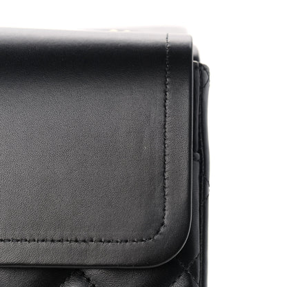 Chanel Lambskin Quilted Maxi Double Flap Black 14 of 17