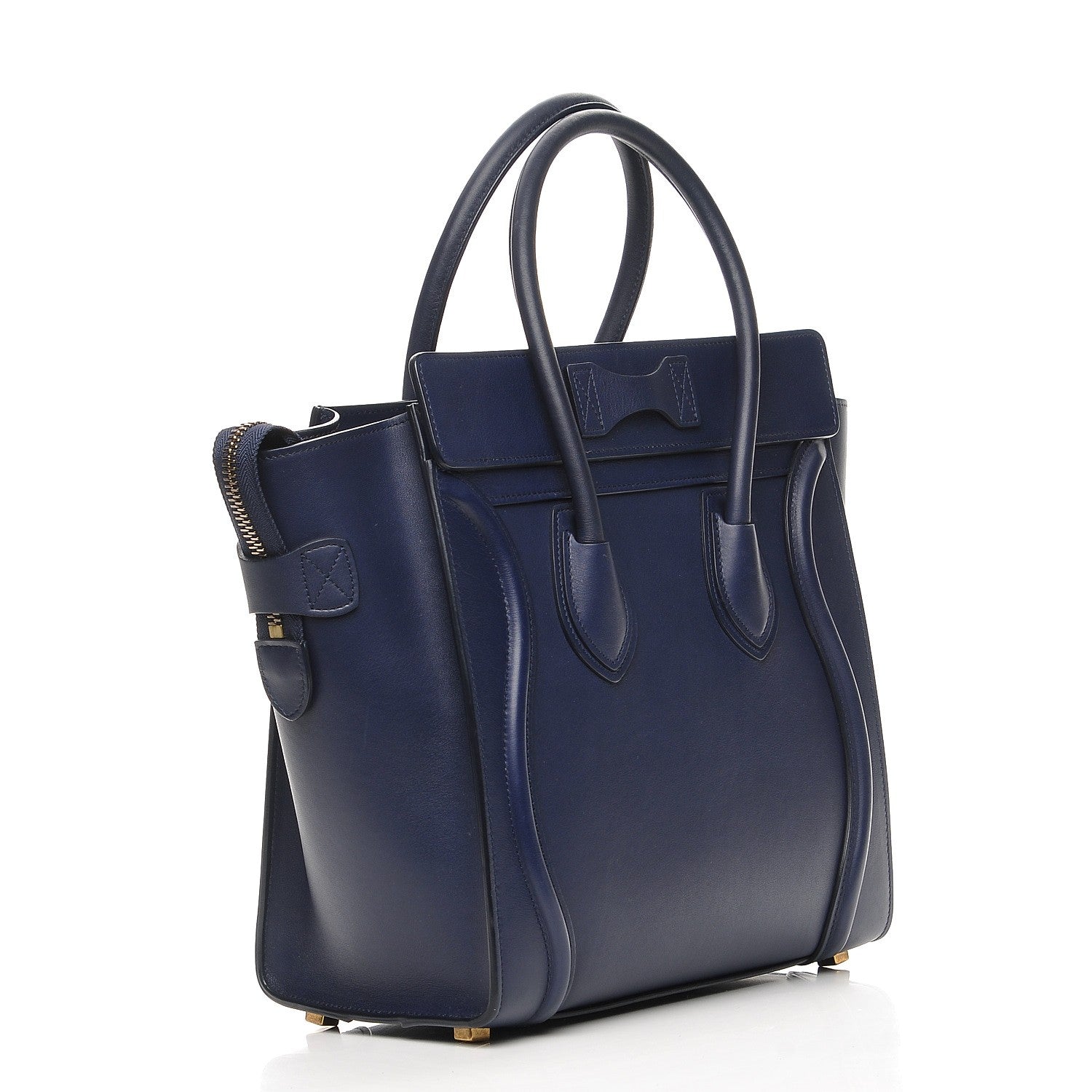 Celine Smooth Calfskin Micro Luggage Ink 3 of 7