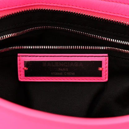 Balenciaga Agneau Classic Silver Hardware City Rose Fluo 6 of 10