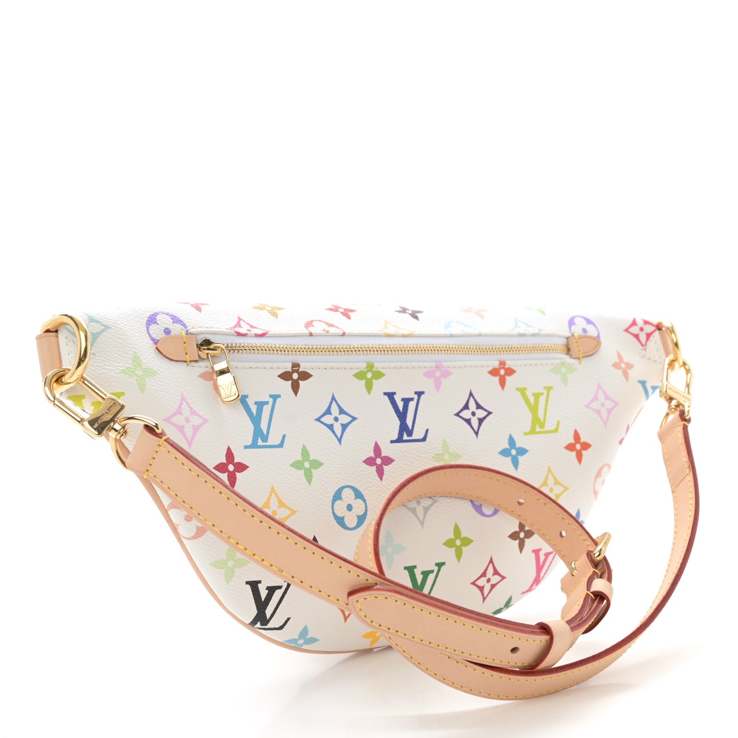 LV X TM Monogram Multicolor High Rise Bumbag White
