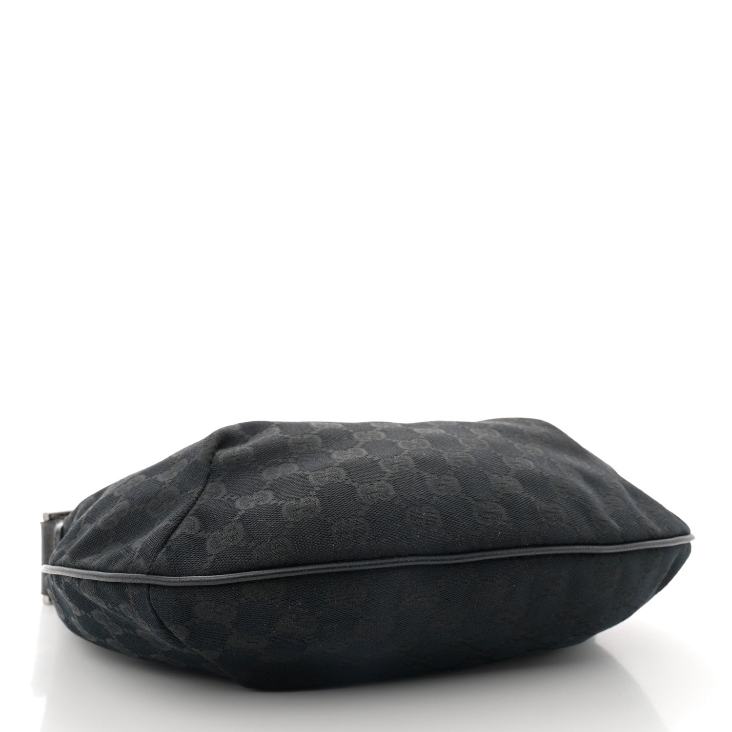 Gucci Monogram Medium Half Moon Hobo Black 3 of 10
