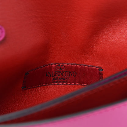 Valentino Garavani Nappa Small Rockstud Wristlet Clutch Fuxia 6 of 8