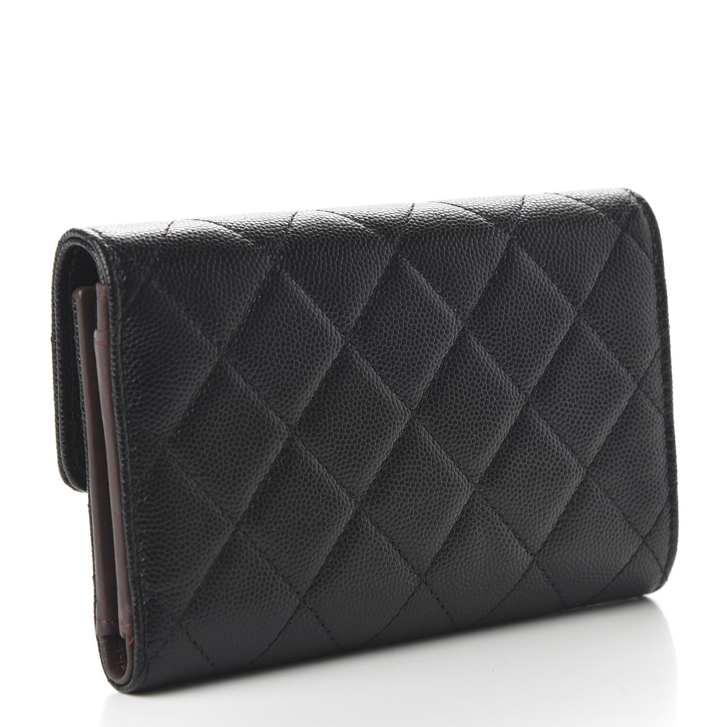 Chanel Caviar Quilted Small Flap Wallet Black 3 of 10