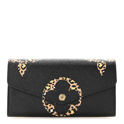 Louis Vuitton Monogram Giant Jungle Sarah Wallet Black 1 of 6