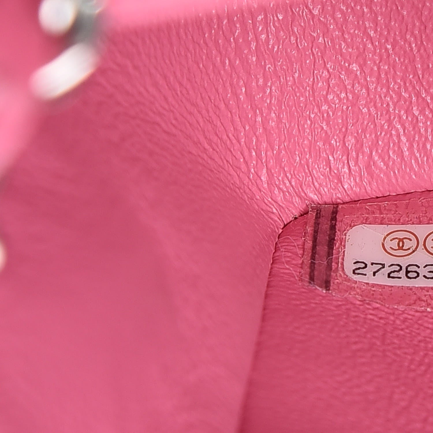 Chanel Lambskin Quilted Mini Rectangular Flap Pink 9 of 9