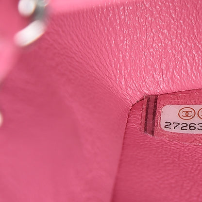 Chanel Lambskin Quilted Mini Rectangular Flap Pink 9 of 9