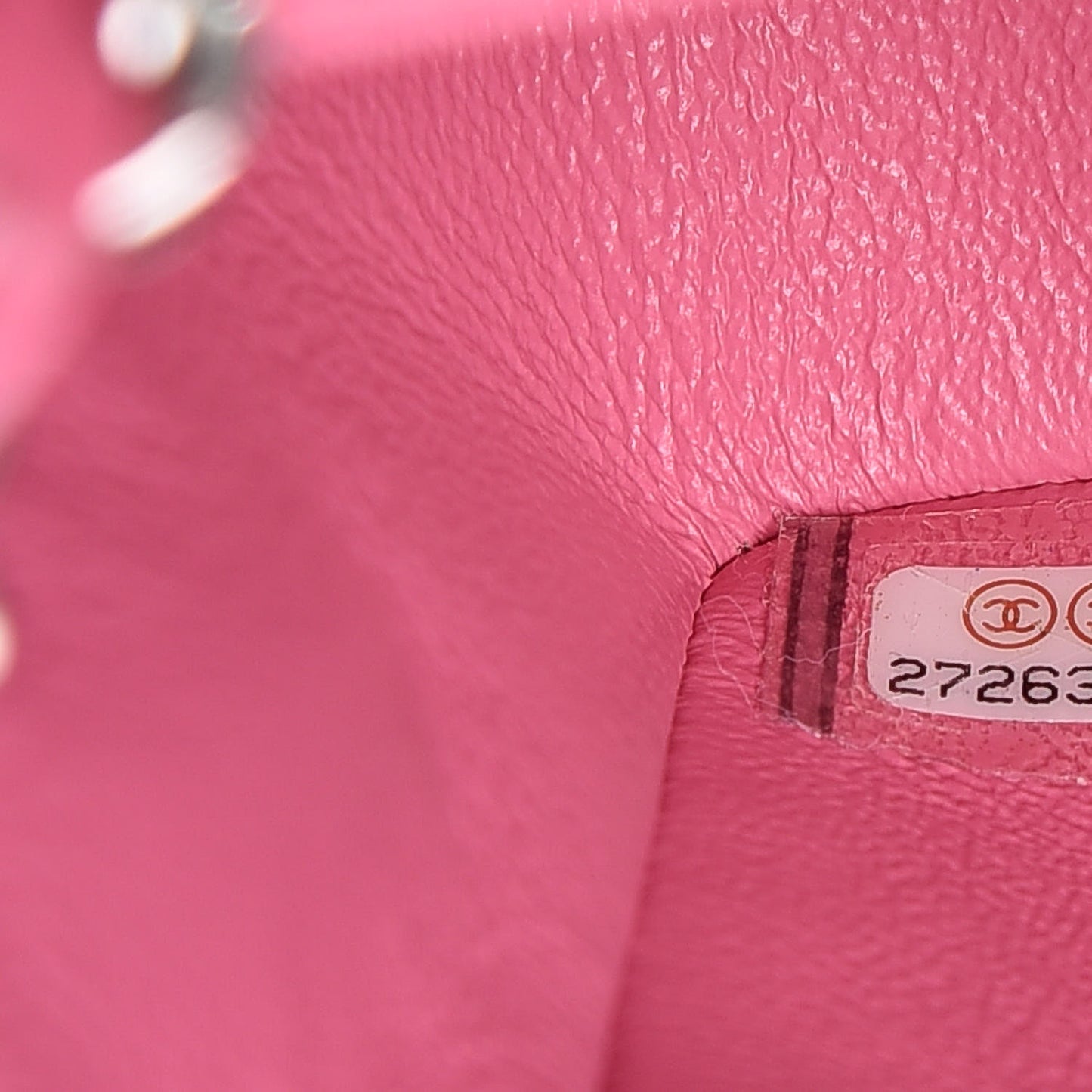 Lambskin Quilted Mini Rectangular Flap Pink