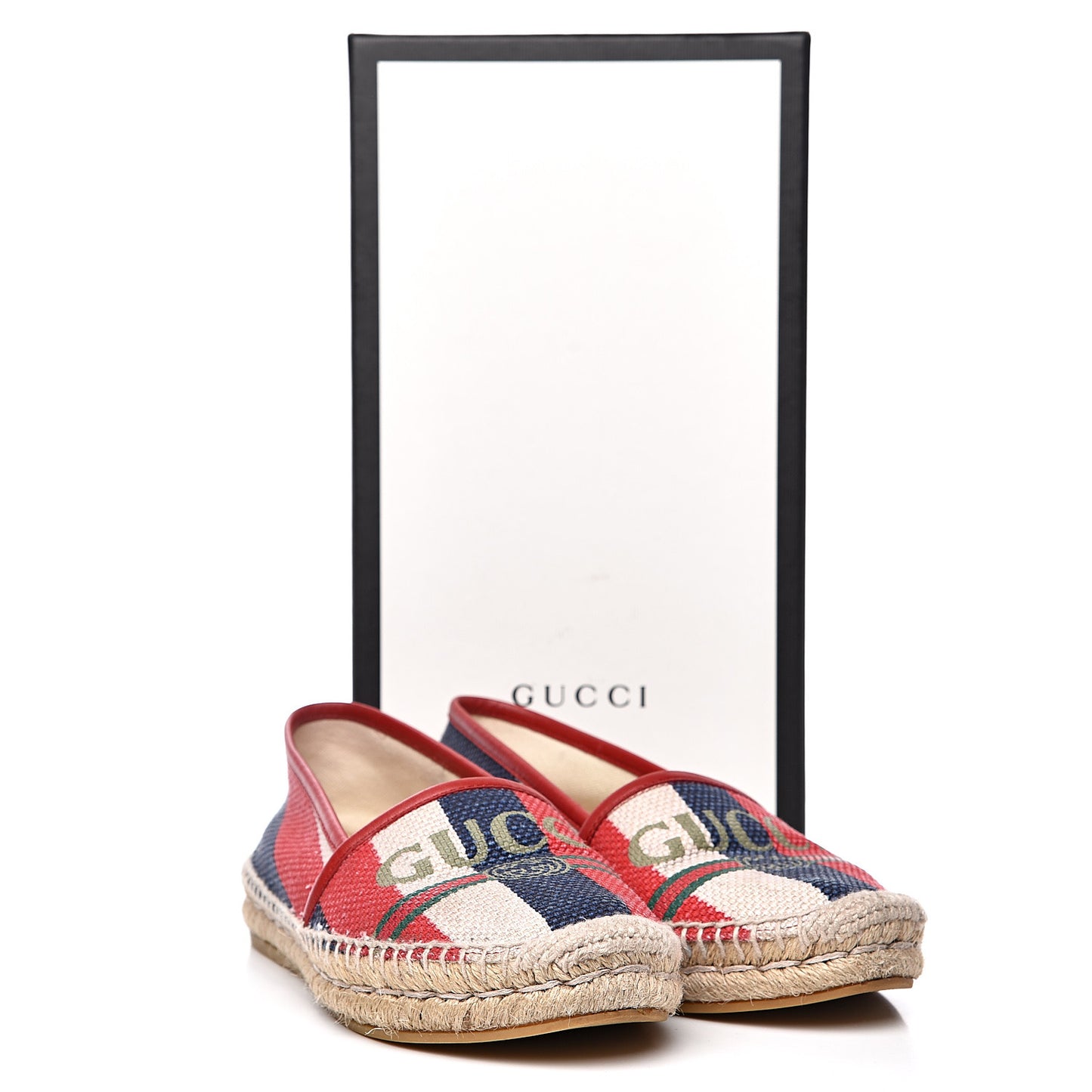 Canvas Sylvie Stripe Logo Womens Espadrilles 36 Mystic White Hibiscus Red Maritime