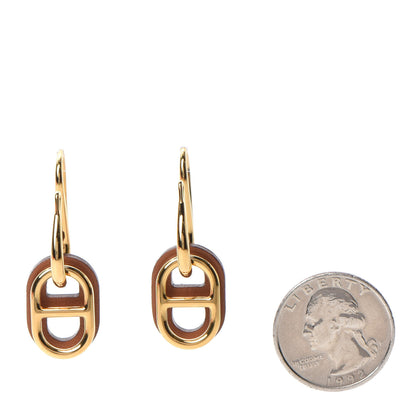 Hermes Swift O'Maillon Earrings Gold 2 of 6