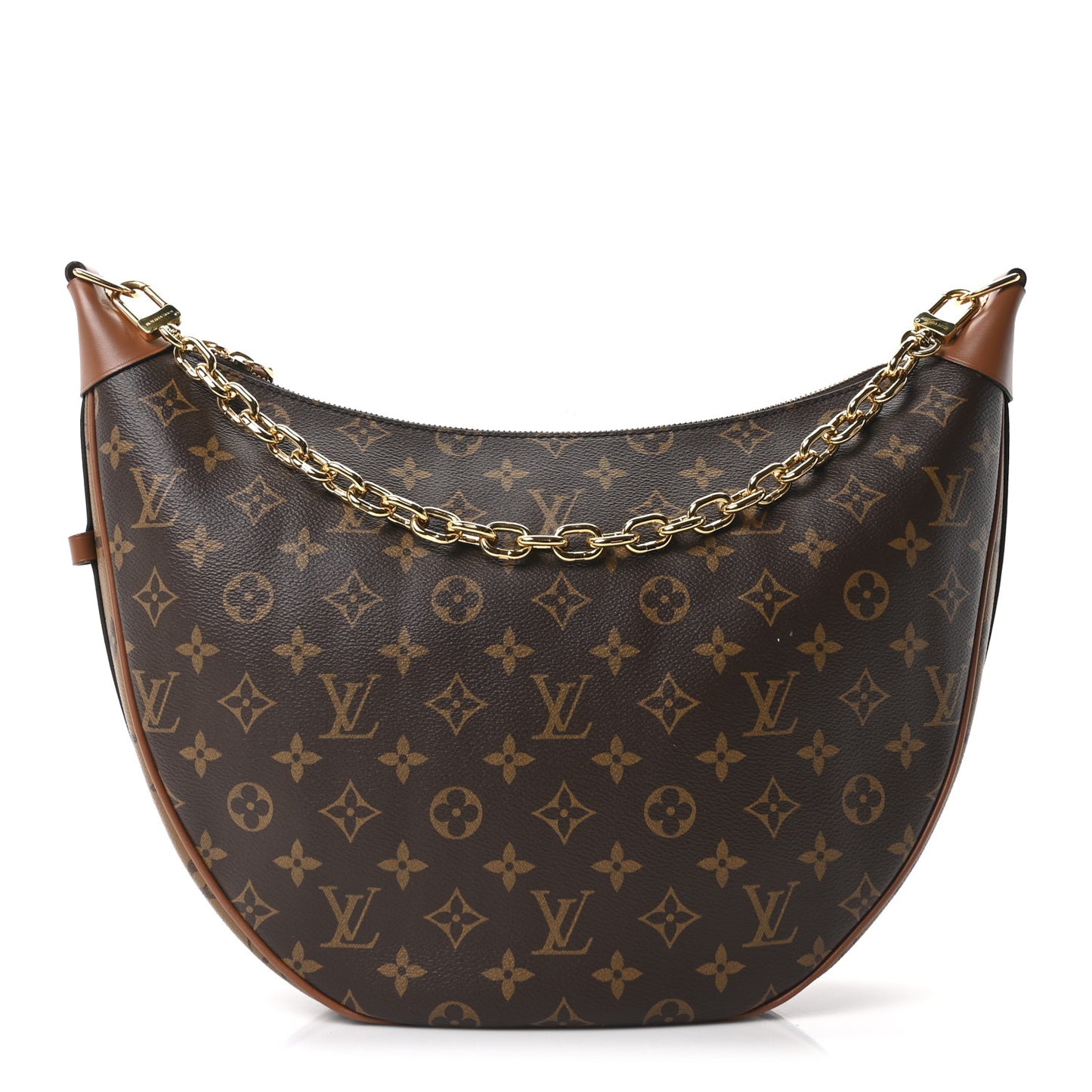 Reverse Monogram Loop Hobo