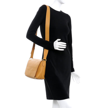Burberry Signature Grain Small Burleigh Crossbody Bag Ochre Yellow 2 of 10