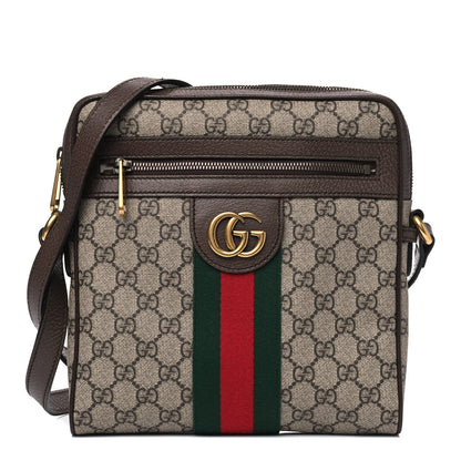 Gucci GG Supreme Monogram Web Small Ophidia Messenger Bag Brown 1 of 6