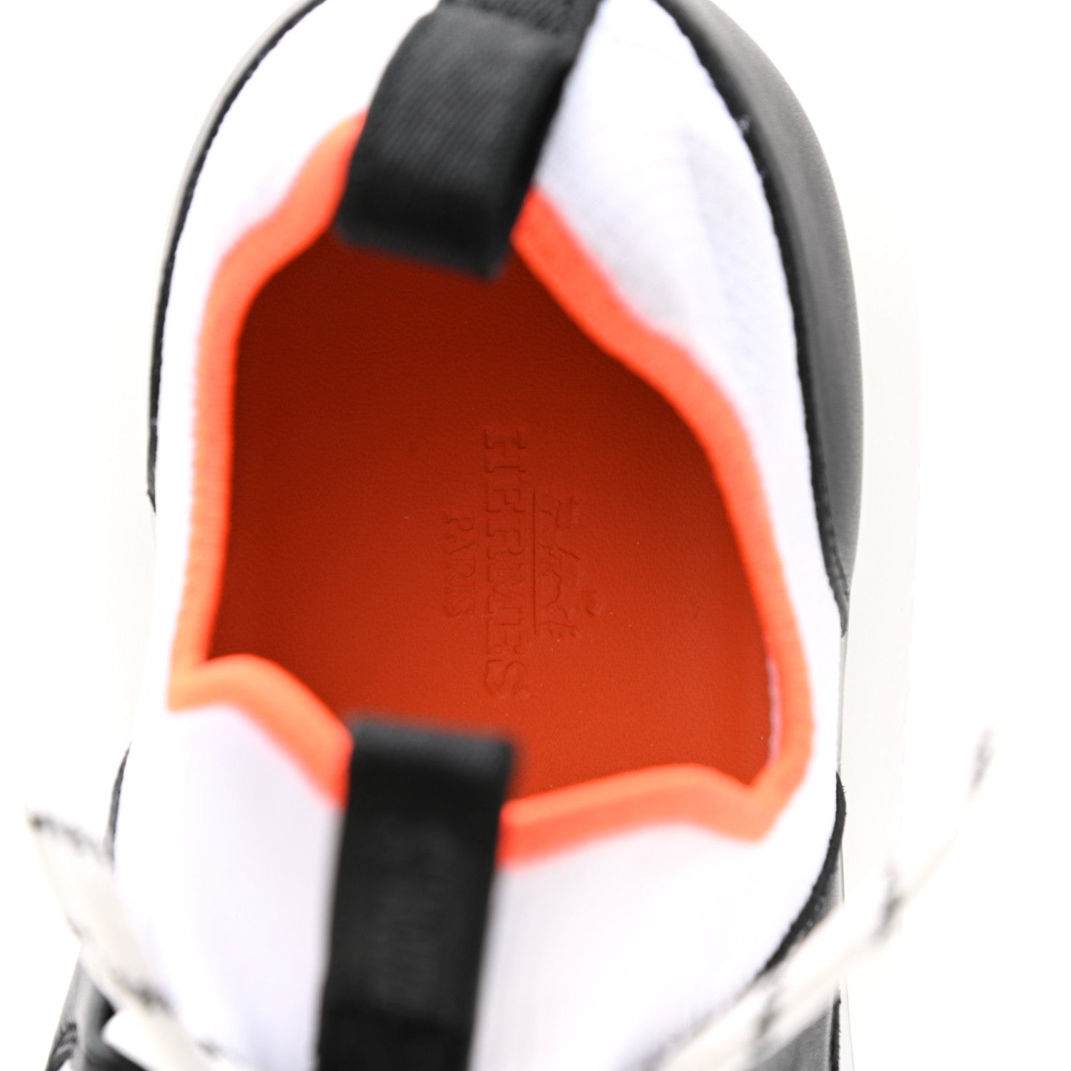 Hermes Technical Canvas Calfskin Mens Duel Sneakers 39 White Black 7 of 8