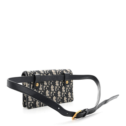Christian Dior Oblique Saddle Belt Bag Blue 3 of 13