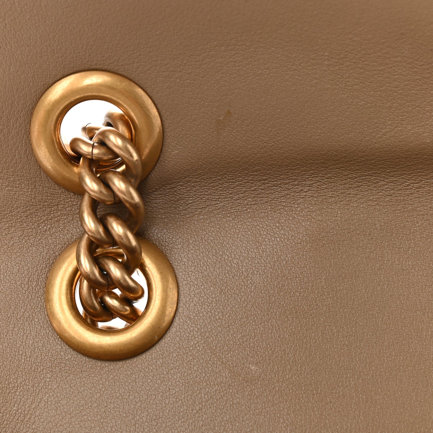 Velvet Matelasse Small GG Marmont Shoulder Bag Taupe