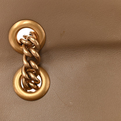 Gucci Velvet Matelasse Small GG Marmont Shoulder Bag Taupe 10 of 11