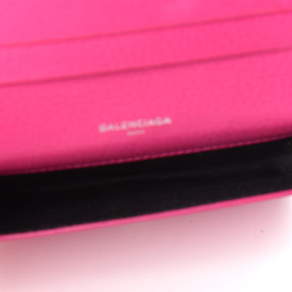 Balenciaga Smooth Calfskin Papier Flap Card Holder Rose Magenta 5 of 8