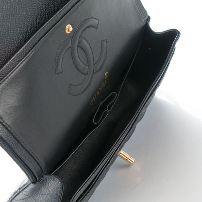 Chanel Caviar Quilted Medium Double Flap Navy 5 of 8
