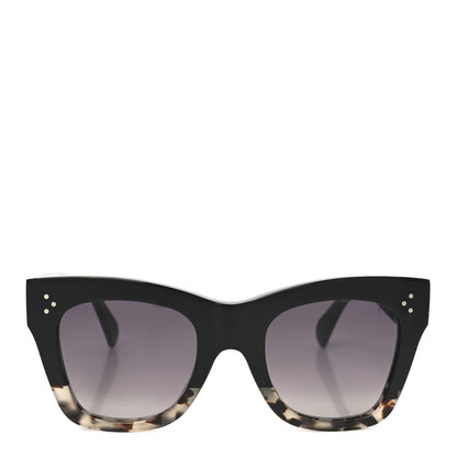 Celine Acetate Polarized Cat Eye Sunglasses CL4004IN Havana Black 2 of 7
