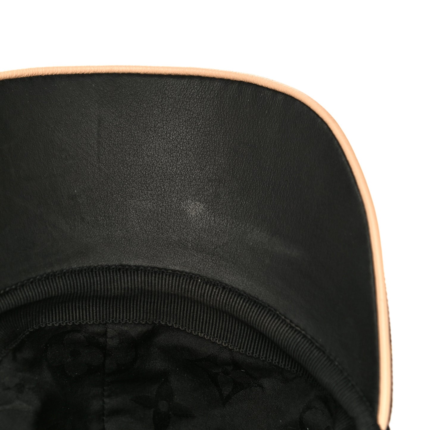 Polyester Silk Monogram LV Get Ready Cap M Black