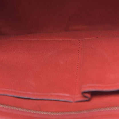 Celine Drummed Calfskin Mini Luggage Red 18 of 21