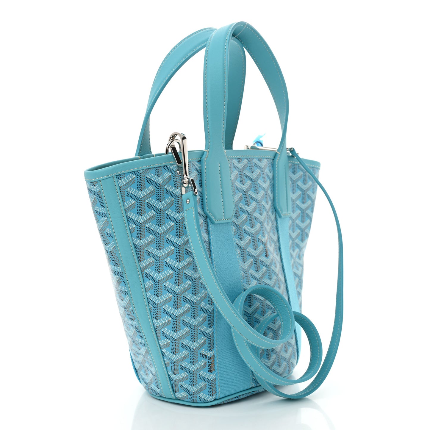 Goyardine Belharra PM Bleu Turquoise