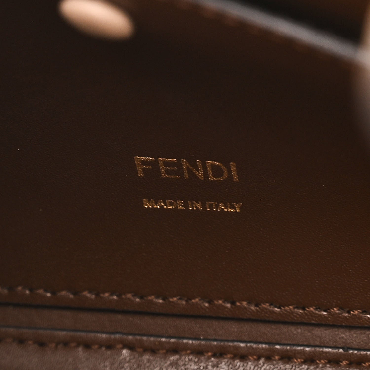 Fendi Vitello Liberty Plexiglass Stamp Patch Perforated Small Runaway Shopper Tote Nuvola 6 of 10