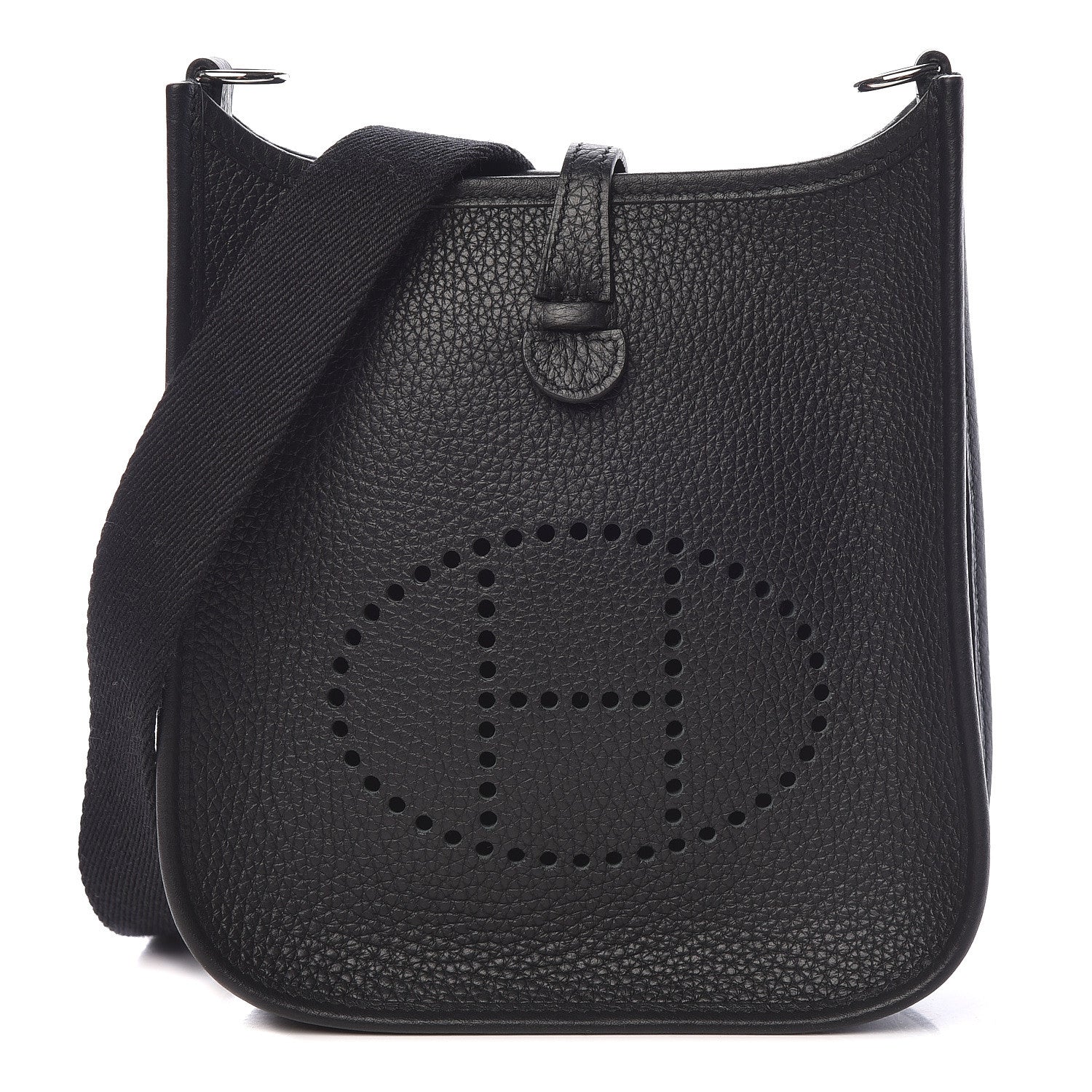 Hermes Taurillon Clemence Evelyne TPM Black 1 of 11
