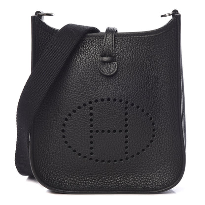 Hermes Taurillon Clemence Evelyne TPM Black 1 of 11