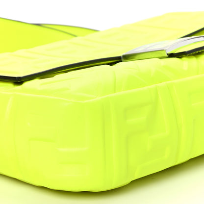 Fendi X MARC JACOBS Nappa FF 1974 Embossed Baguette Yellow Fluo 10 of 12