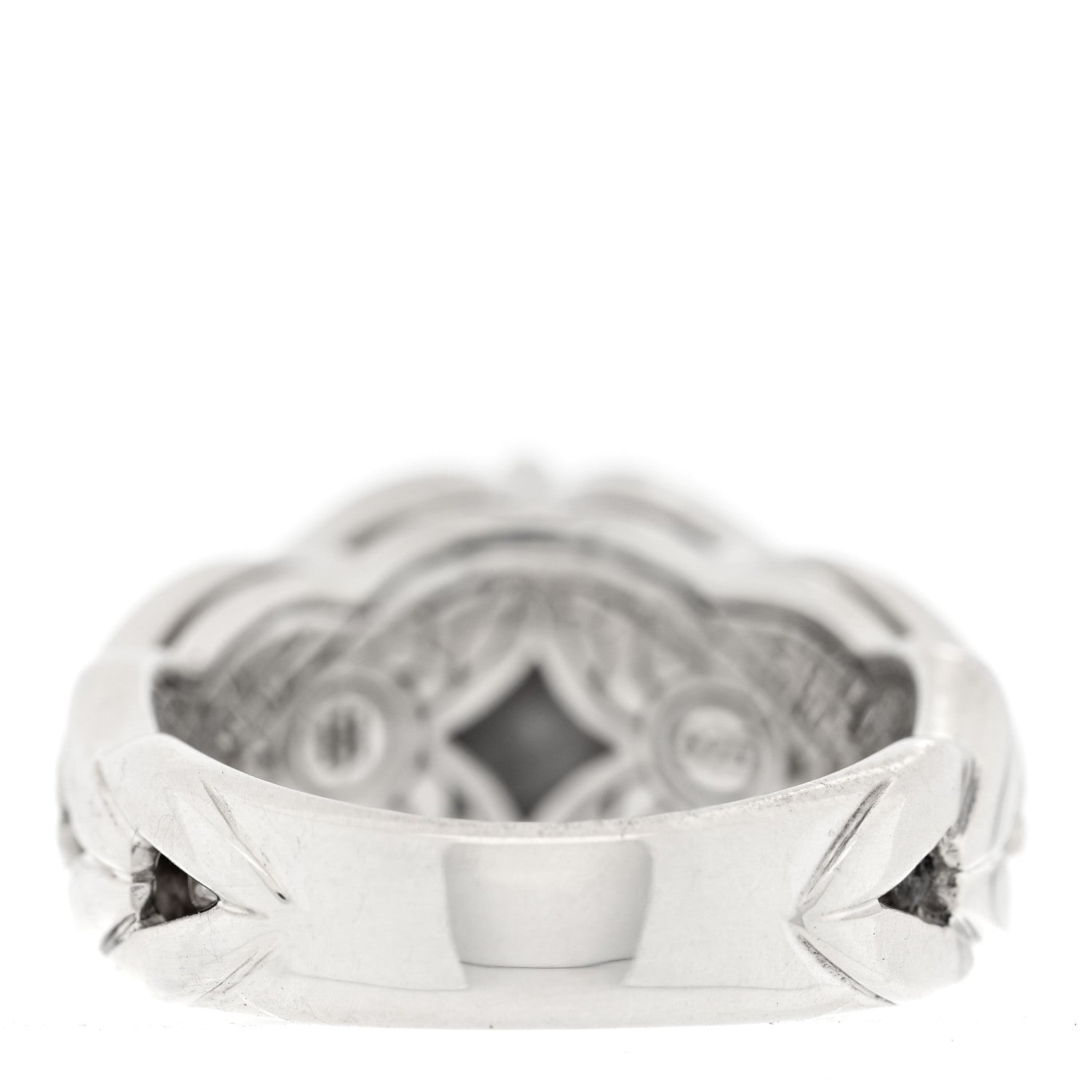 John Hardy JONH HARDY Sterling Silver Diamond Gray Sapphire Modern Chain Magic Cut Ring 54 7 3 of 4