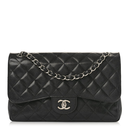 Chanel Caviar Quilted Jumbo Double Flap Black 1 of 10