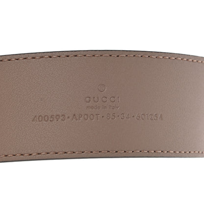 Gucci Calfskin Double G 40mm Belt 85 34 Porcelain Rose 3 of 5