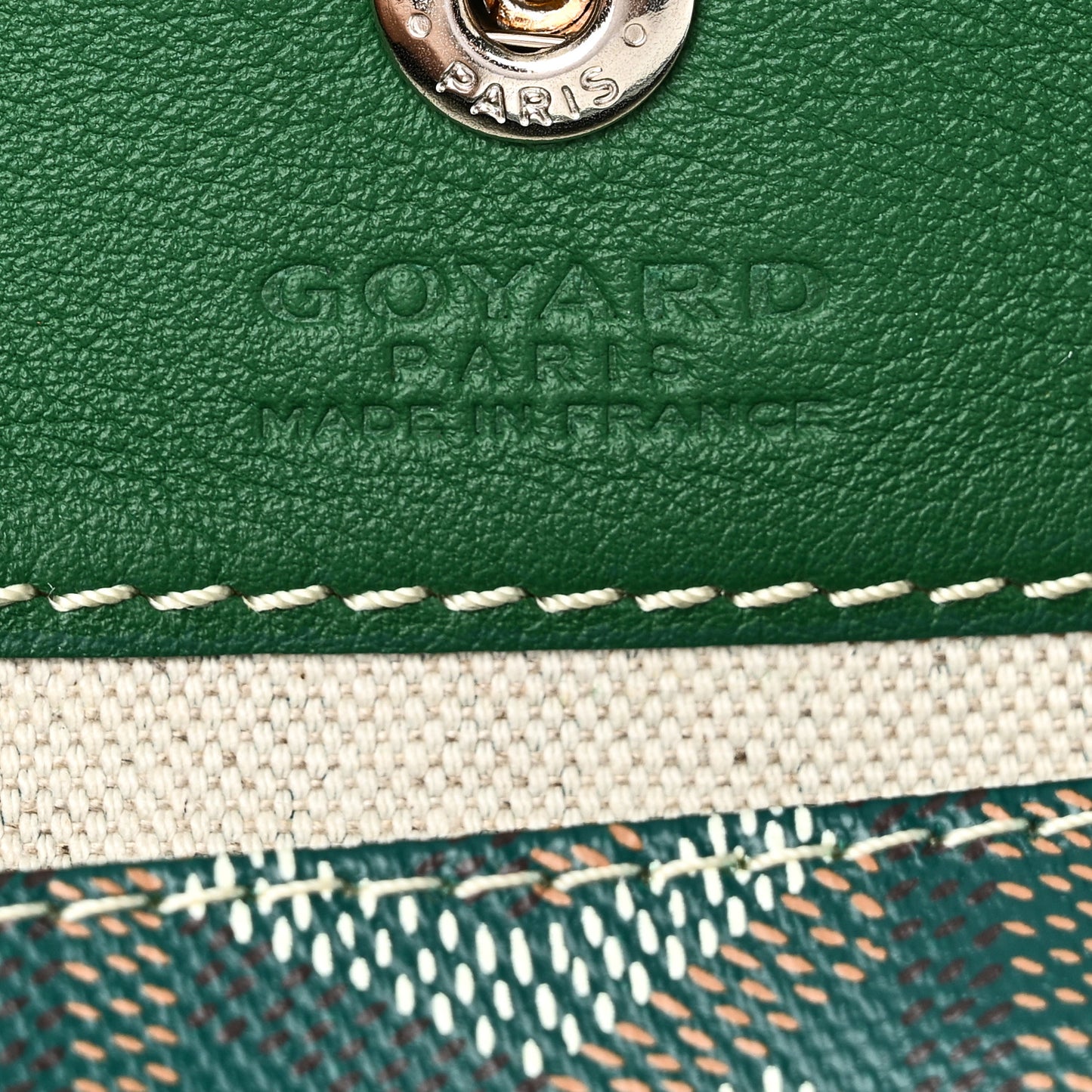 Goyardine Reversible Mini Anjou Green