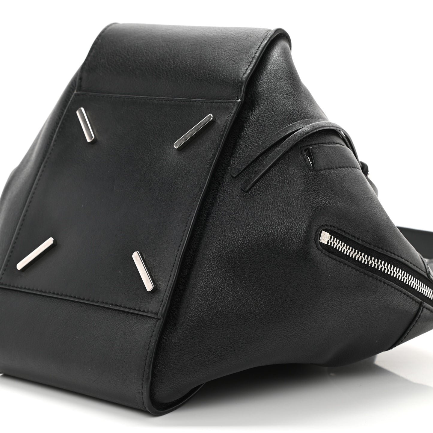 Calfskin Small Hammock Shoulder Bag Black