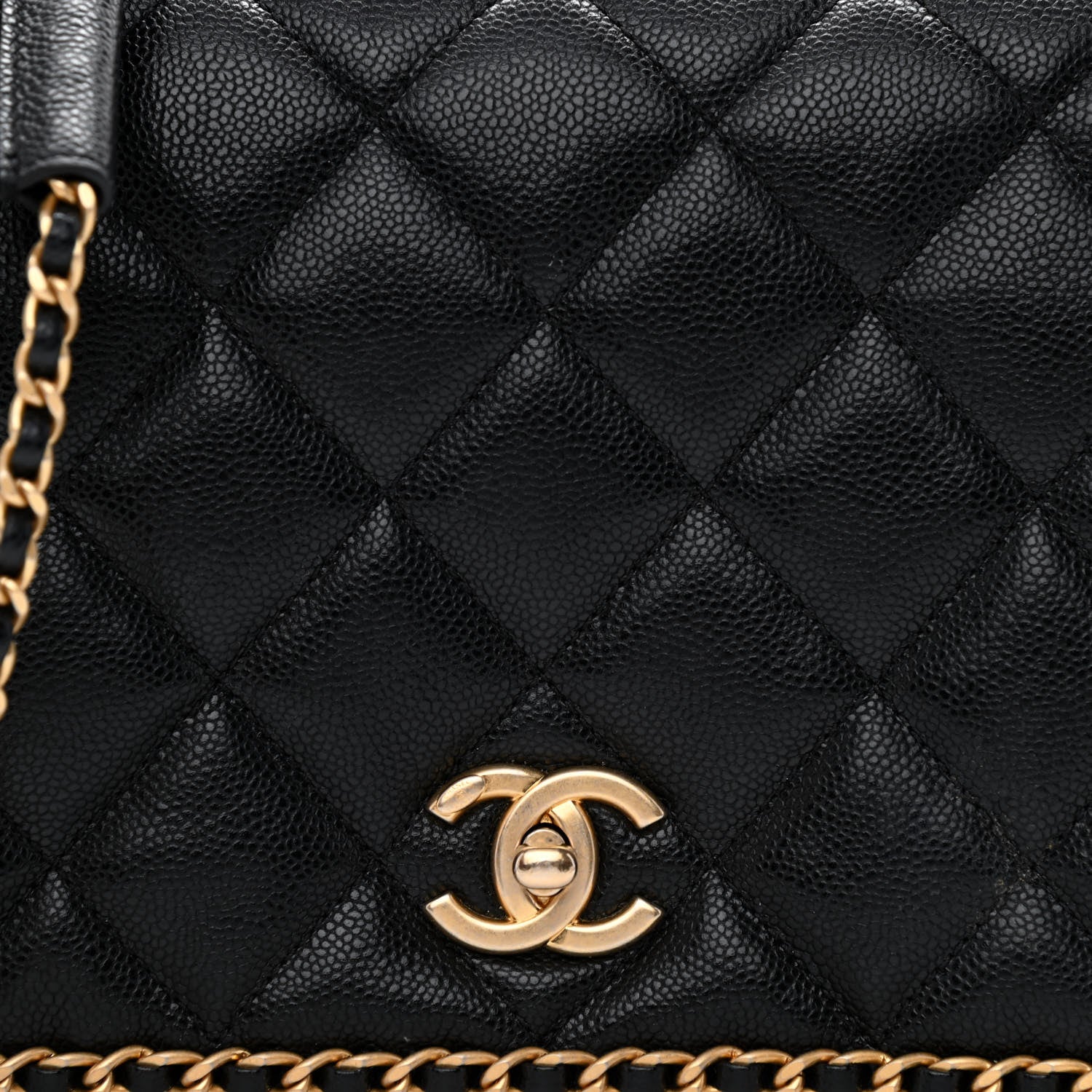 Chanel Caviar Quilted Never Ending Chain Flap Black 8 of 11