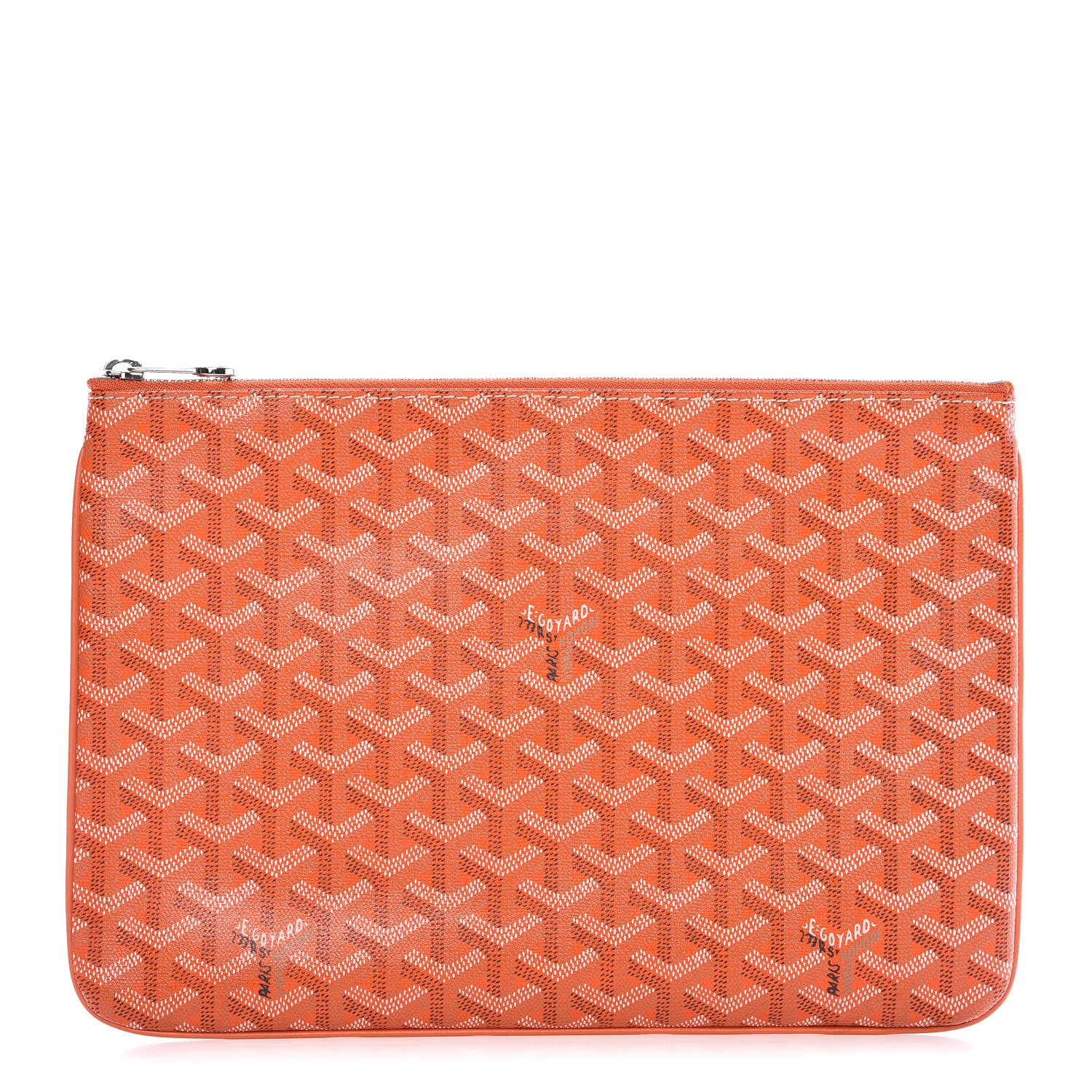 Goyard Goyardine Senat Pochette MM Orange 1 of 9