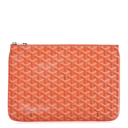 Goyard Goyardine Senat Pochette MM Orange 1 of 9