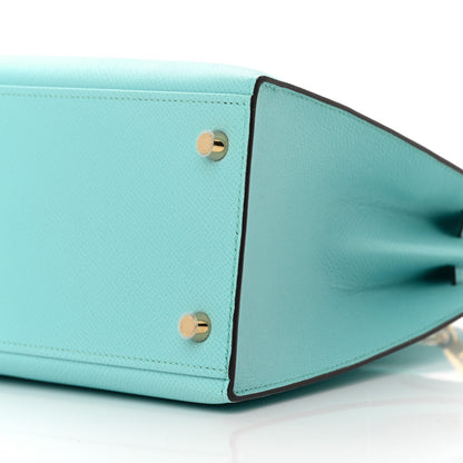 Hermes Epsom Kelly Sellier 28 Bleu Atoll 10 of 14