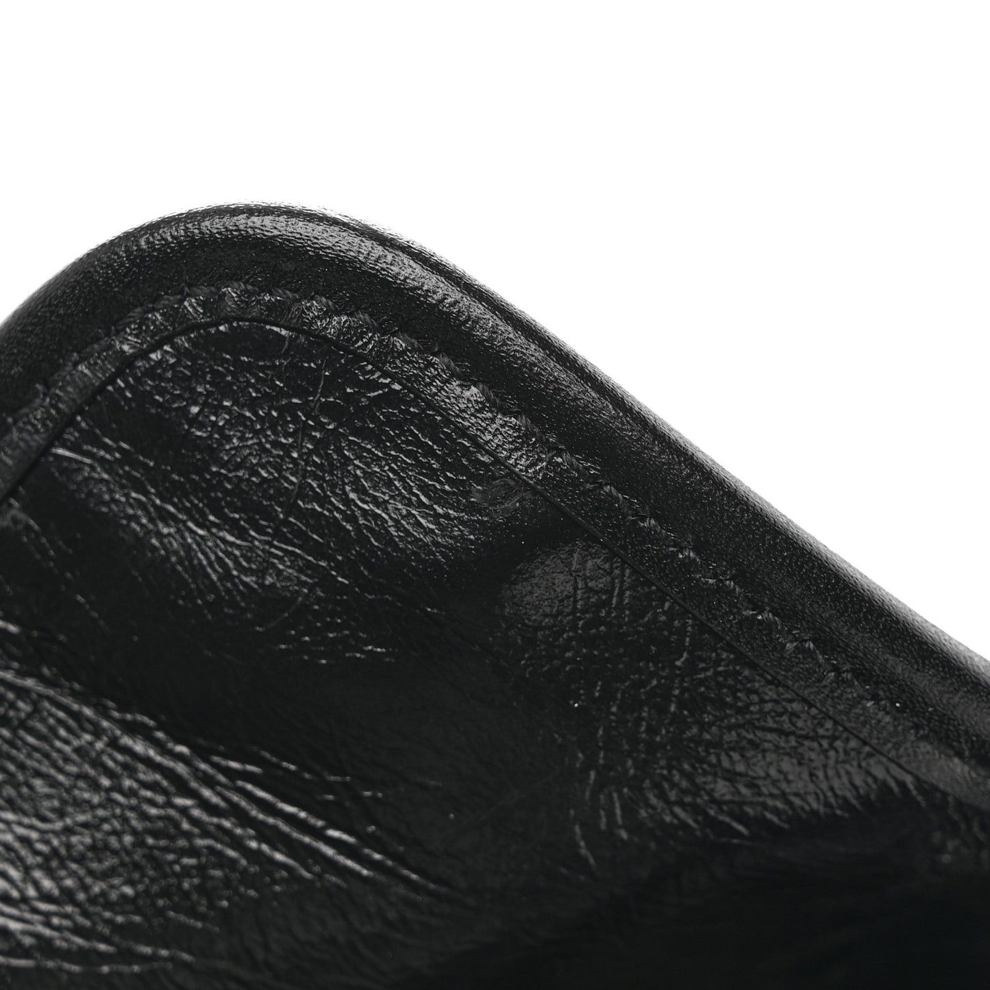 Crinkled Calfskin Matelasse Monogram Baby Niki Chain Satchel Black